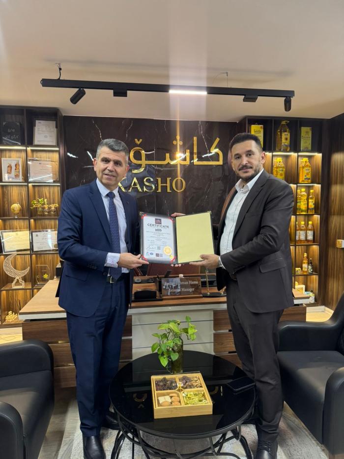 Awarding ISO 9001 and ISO 22000 Certifications to Kasho Natural Edible Oil Factory